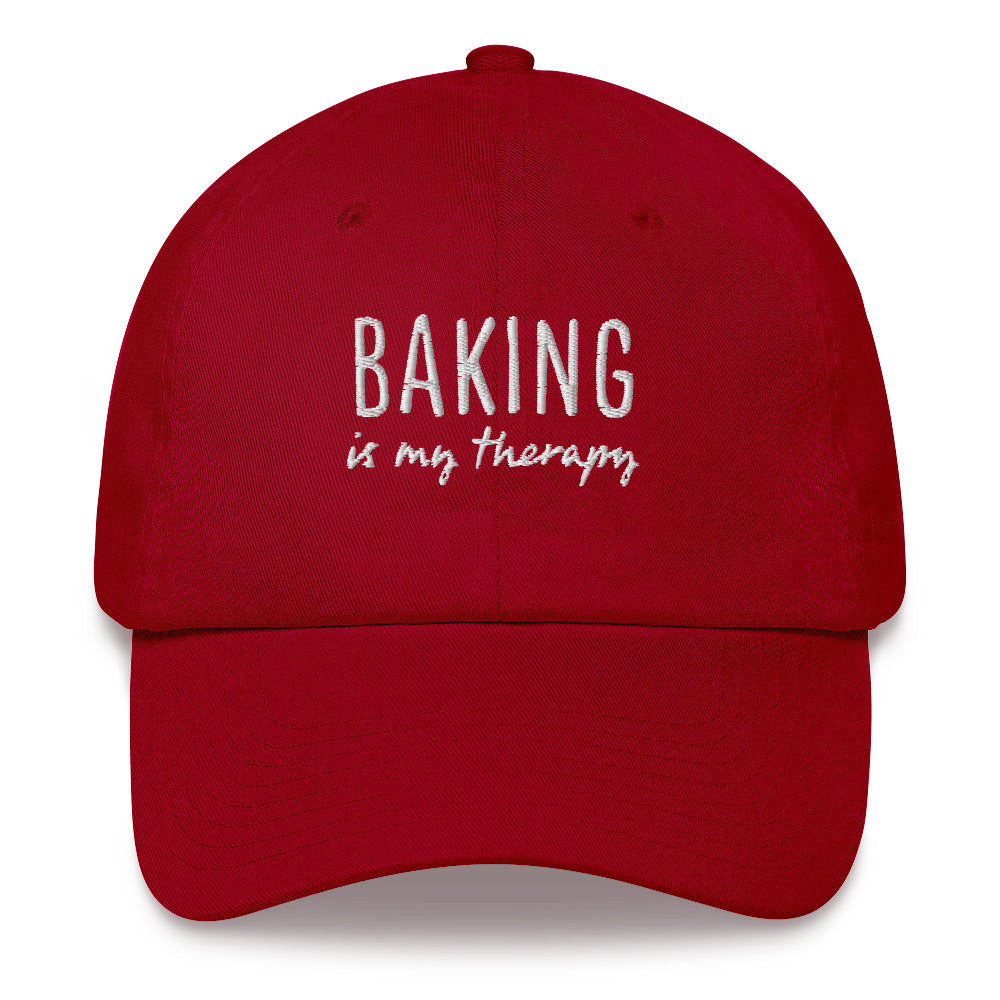 Baking is my Therapy | Dad hat