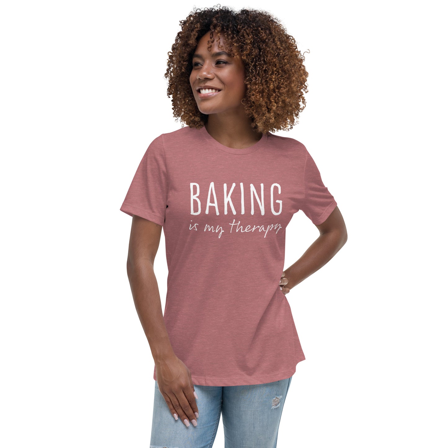 Baking is my Therapy | Women's Relaxed T-Shirt