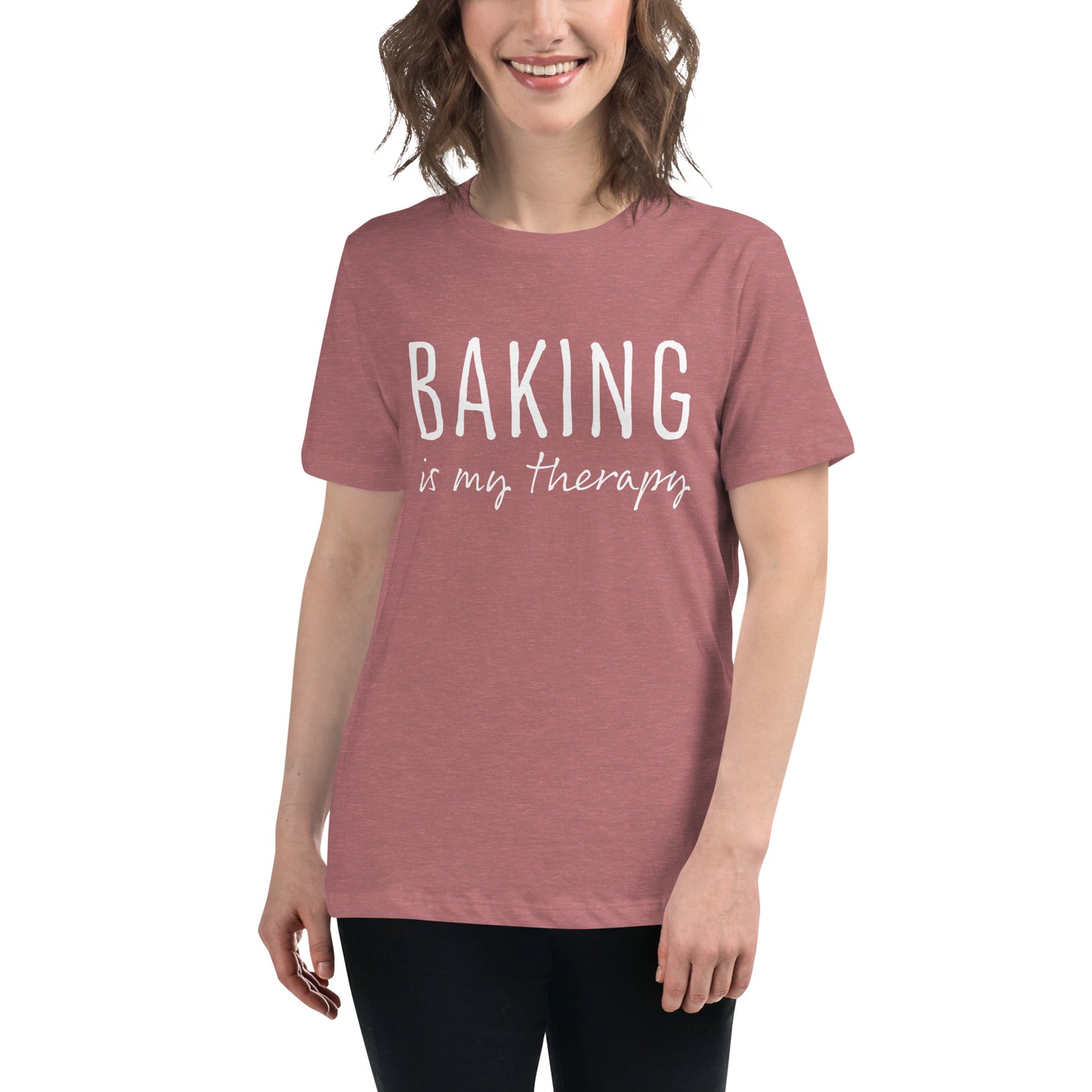 Baking is my Therapy | Women's Relaxed T-Shirt