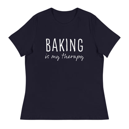 Baking is my Therapy | Women's Relaxed T-Shirt